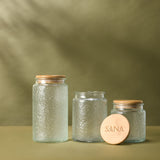 SANA Decorative Glass Canister Set – Clear