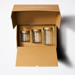 SANA Decorative Glass Canister Set - Clear
