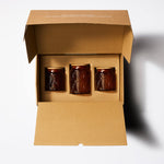 SANA Decorative Glass Canister Set - Amber
